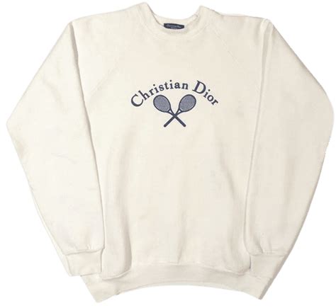 vintage christian dior tennis crewneck sweatshirt|Christian Dior Sweatshirts & Hoodies .